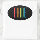 PRIDE II ovale Stickers (Tas)