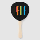 PRIDE II peddel vorm hand fans Handwaaier (Achterkant)