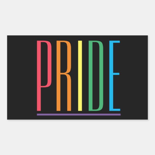 PRIDE II Rechthoekige Stickers (Voorkant)
