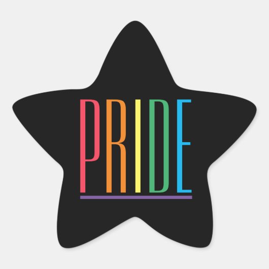 PRIDE II Ster Stickers (Voorkant)