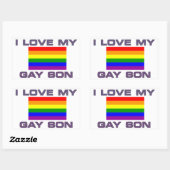 PRIDE- IK HOU VAN MIJN HOMO ZOON - STICKER (Vel)