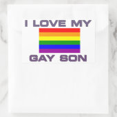 PRIDE- IK HOU VAN MIJN HOMO ZOON - STICKER (Tas)
