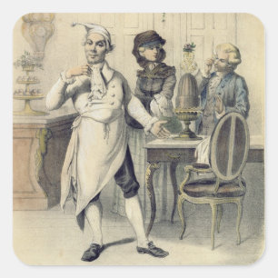 Pride in de keuken, van een reeks prints depi vierkante sticker