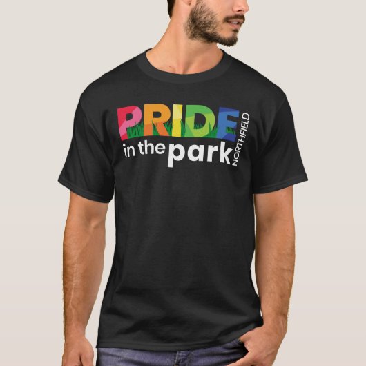 Pride in de Park logo (voor donkerkleurige shirten T-shirt (Voorkant)
