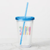 Pride in design acryl drinkbeker (Achterkant)