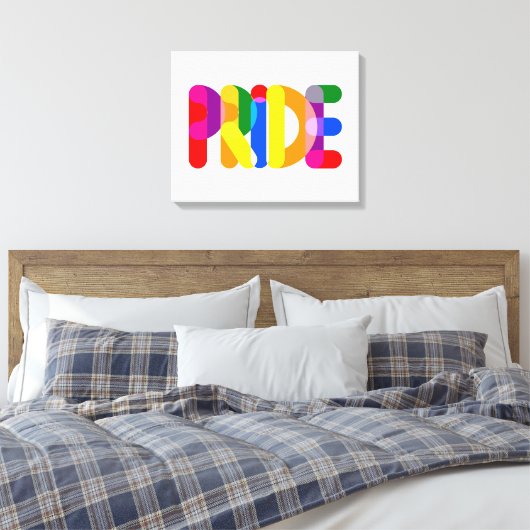 Pride in design canvas afdruk (Insitu (Slaapkamer))