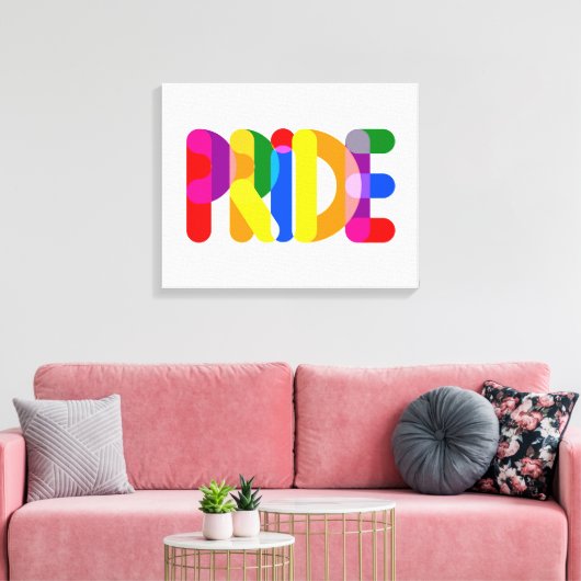 Pride in design canvas afdruk (Insitu (Woonkamer))