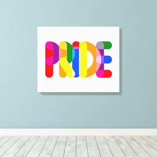 Pride in design canvas afdruk (Insitu (Houten vloer))