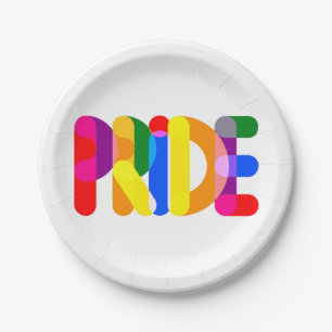 Pride in design papieren bordje