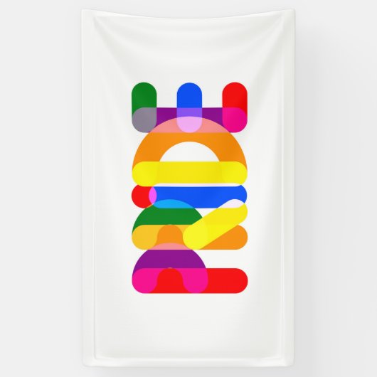 Pride in design spandoek (Verticaal)