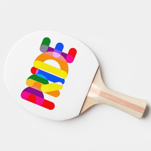 Pride in design tafeltennisbatje (Zijkant)