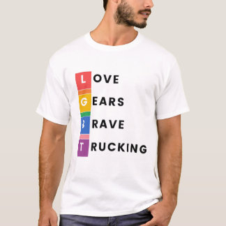 Pride in Every Mile: LGBT Trucking Design T-shirt