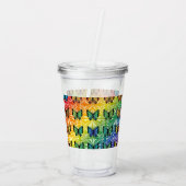 Pride in Flight Collectie Acryl Drinkbeker (Achterkant)