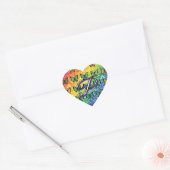 Pride in Flight Collectie Hart Sticker (Envelop)