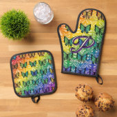 Pride in Flight Collectie Ovenwant & Pannenlap Set (Top down)