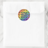 Pride in Flight Collectie Ronde Sticker (Tas)