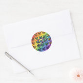 Pride in Flight Collectie Ronde Sticker (Envelop)