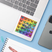 Pride in Flight Collectie Sticker (Laptop met iPhone)