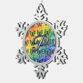Pride in Flight Collectie Tin Sneeuwvlok Ornament (Rechts)