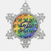 Pride in Flight Collectie Tin Sneeuwvlok Ornament (Voorkant)
