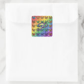 Pride in Flight Collectie Vierkante Sticker (Tas)