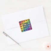 Pride in Flight Collectie Vierkante Sticker (Envelop)