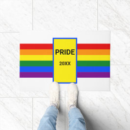 Pride in Home Rainbow LGBT LGBTQ Doormat Deurmat