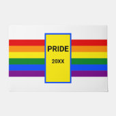 Pride in Home Rainbow LGBT LGBTQ Doormat Deurmat (Voorkant)