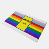 Pride in Home Rainbow LGBTQ Deurmat (Schuin)