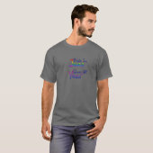 Pride In June Queer All Year Bi Rainbow T-shirt (Voorkant volledig)