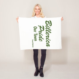 Pride in onze stad Billerica Pride Fleece Deken