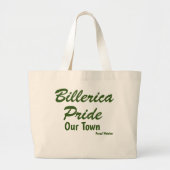 Pride in onze stad Billerica Pride Grote Tote Bag (Voorkant)