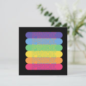 Pride in regenboogkleuren kaart (Staand voorkant)