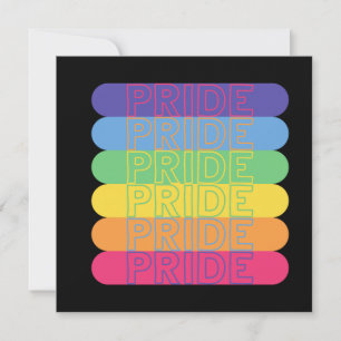 Pride in regenboogkleuren kaart