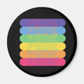 Pride in regenboogkleuren magneet (Voorkant)