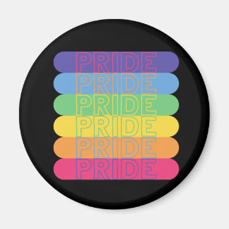 Pride in regenboogkleuren magneet