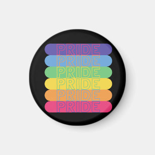 Pride in regenboogkleuren magneet