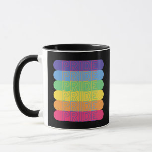 Pride in regenboogkleuren mok