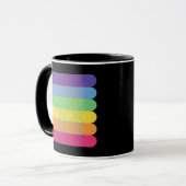 Pride in regenboogkleuren mok (Voorkant links)