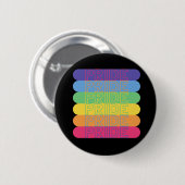 Pride in regenboogkleuren ronde button 5,7 cm (Voorkant /achterkant)