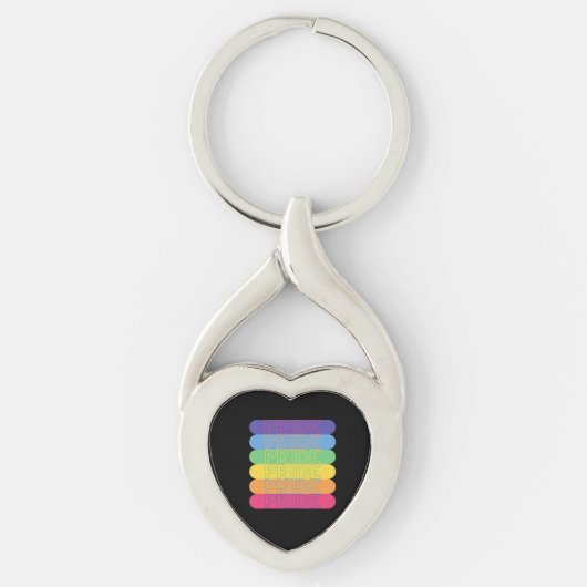 Pride in regenboogkleuren, sleutelhanger (Voorkant)