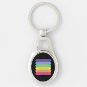 Pride in regenboogkleuren, sleutelhanger (Voorkant)