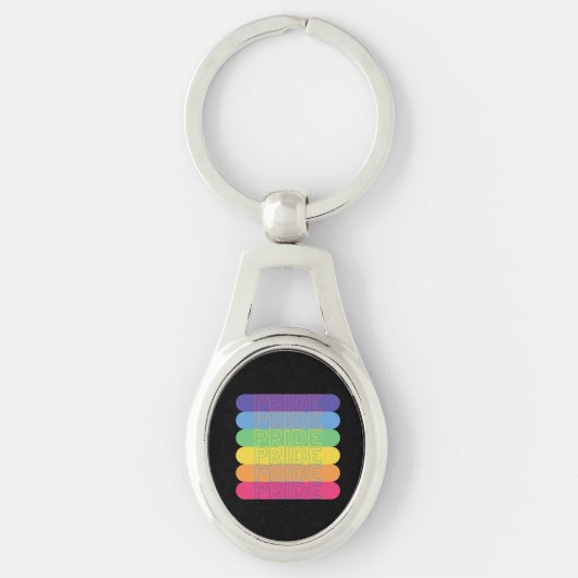 Pride in regenboogkleuren, sleutelhanger (Voorkant)