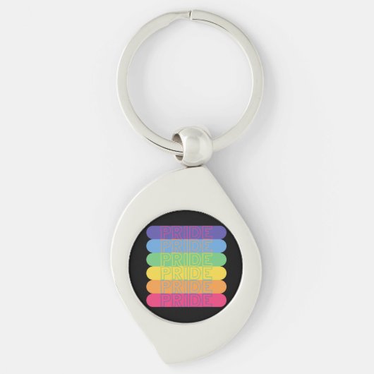 Pride in regenboogkleuren, sleutelhanger (Voorkant)
