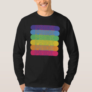 Pride in regenboogkleuren t-shirt