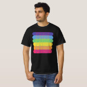 Pride in regenboogkleuren t-shirt (Voorkant volledig)