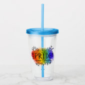 Pride in Waterverf Acryl Drinkbeker (Voorkant)