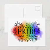 Pride in Waterverf Briefkaart (Voorkant / Achterkant)