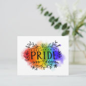 Pride in Waterverf Briefkaart (Staand voorkant)