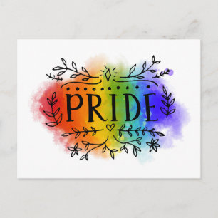 Pride in Waterverf Briefkaart